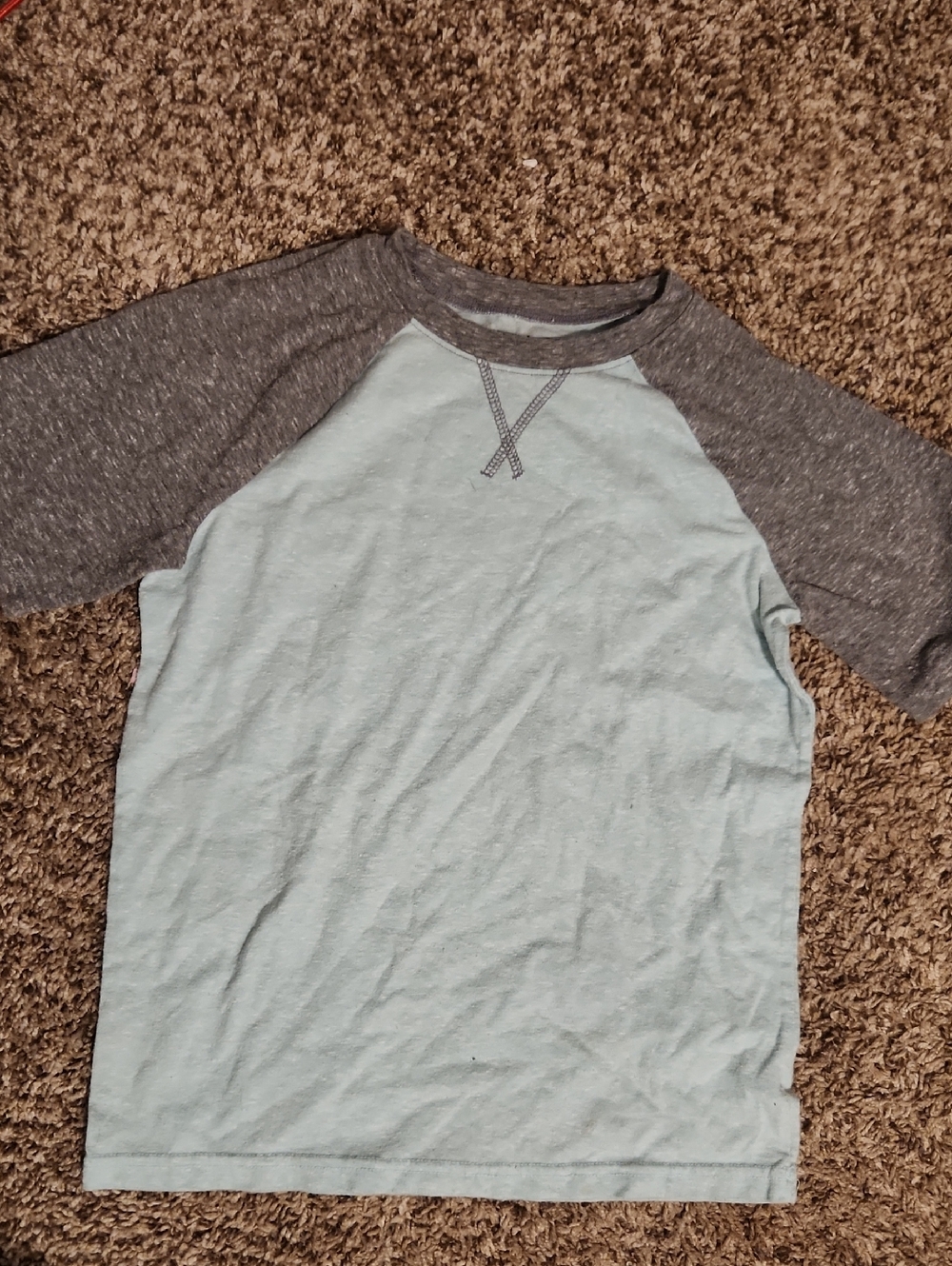 jumping beans Light Blue Tee with Gray Trim